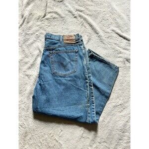 Vtg Y2K Levi 560 Men's Size 42x30 Comfort Fit Relaxed Baggy Taper Leg Blue Jeans